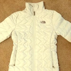 White Northface Coat